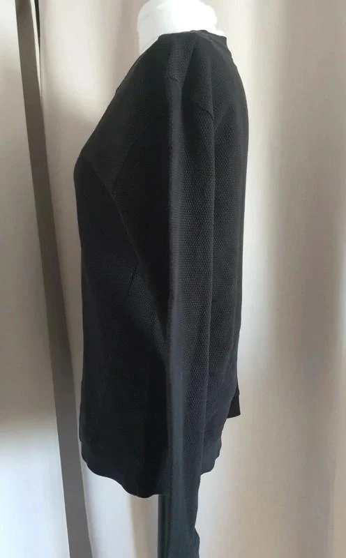 Suéter Zara homem preto texturizado gola redonda 38 – photo 5